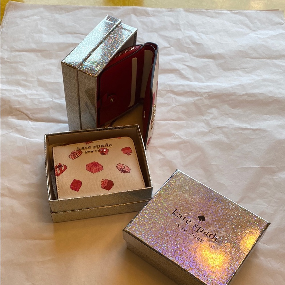Kate Spade Glitter Wallet and Box Set